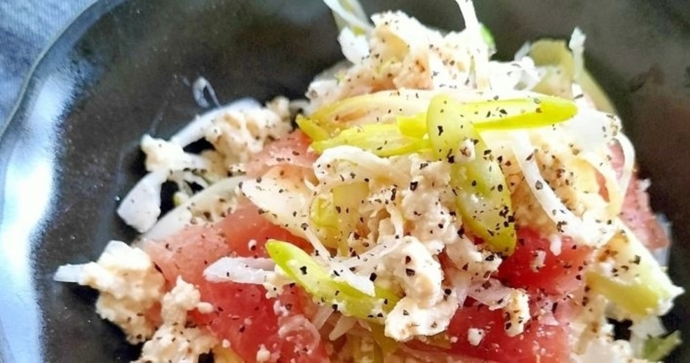 優秀レシピ(3)ねぎ好きが作る!長ねぎと生ハムの豆腐和え